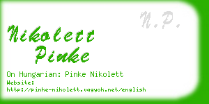 nikolett pinke business card